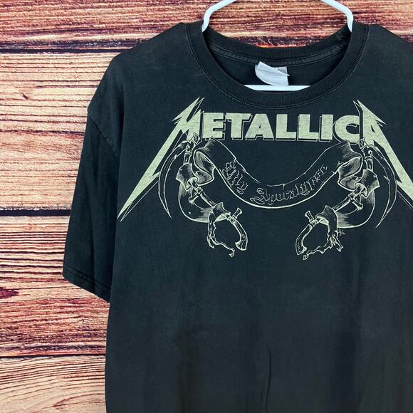 2009 Metallica "My Apocalypse" Black Graphic Band T-shirt - Picture 3 of 7